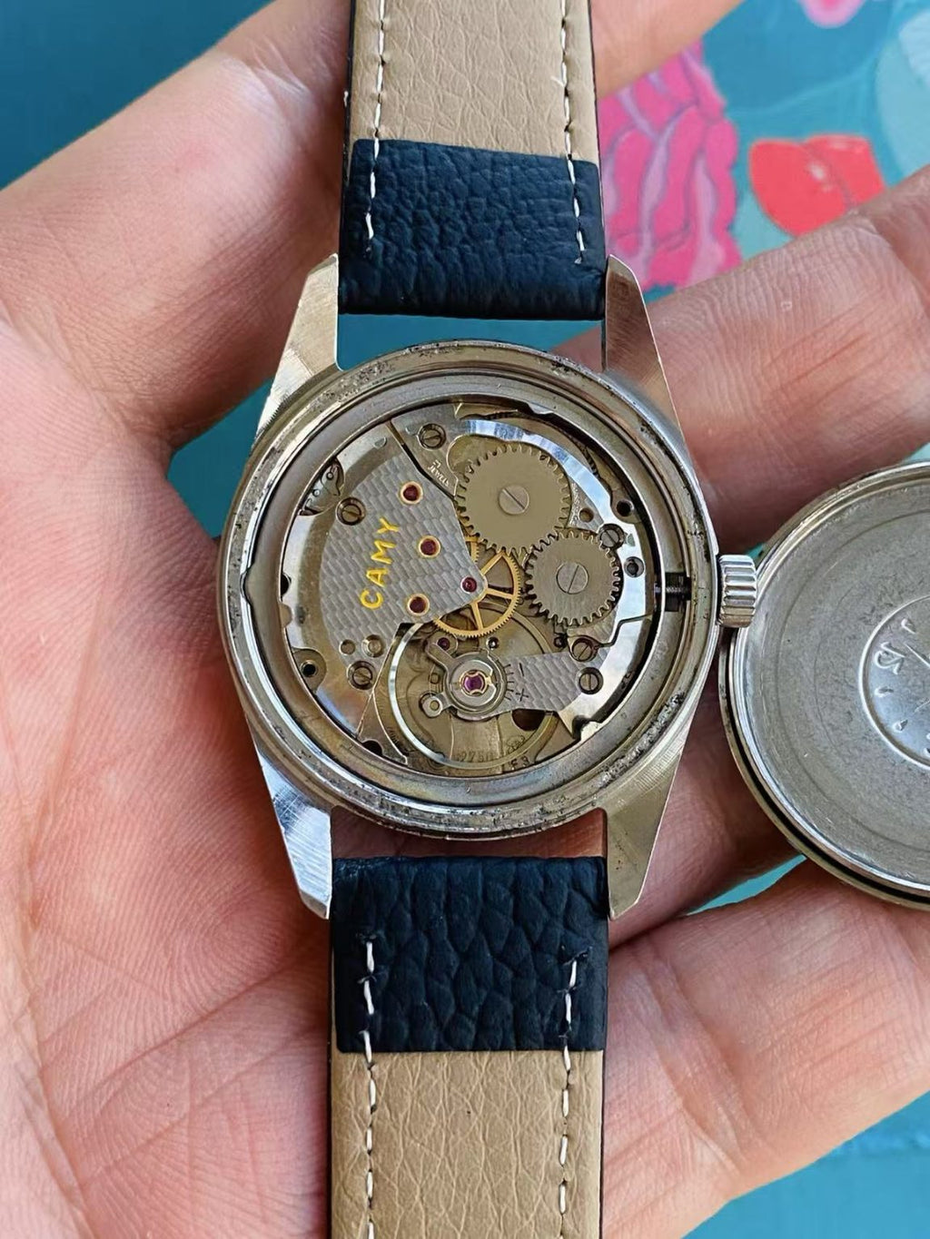 CAMY Vintage Jetking Manual Wind Mens' Watch ETA2750 21 Jewels 34MM 144-0238