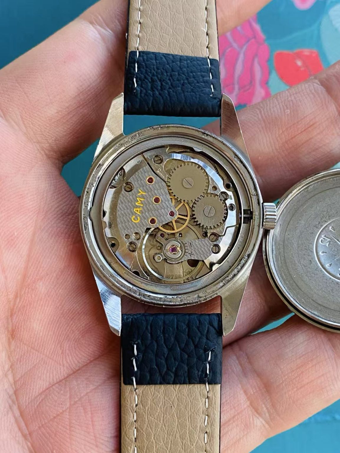 CAMY Vintage Jetking Manual Wind Mens' Watch ETA2750 21 Jewels 34MM 144-0238