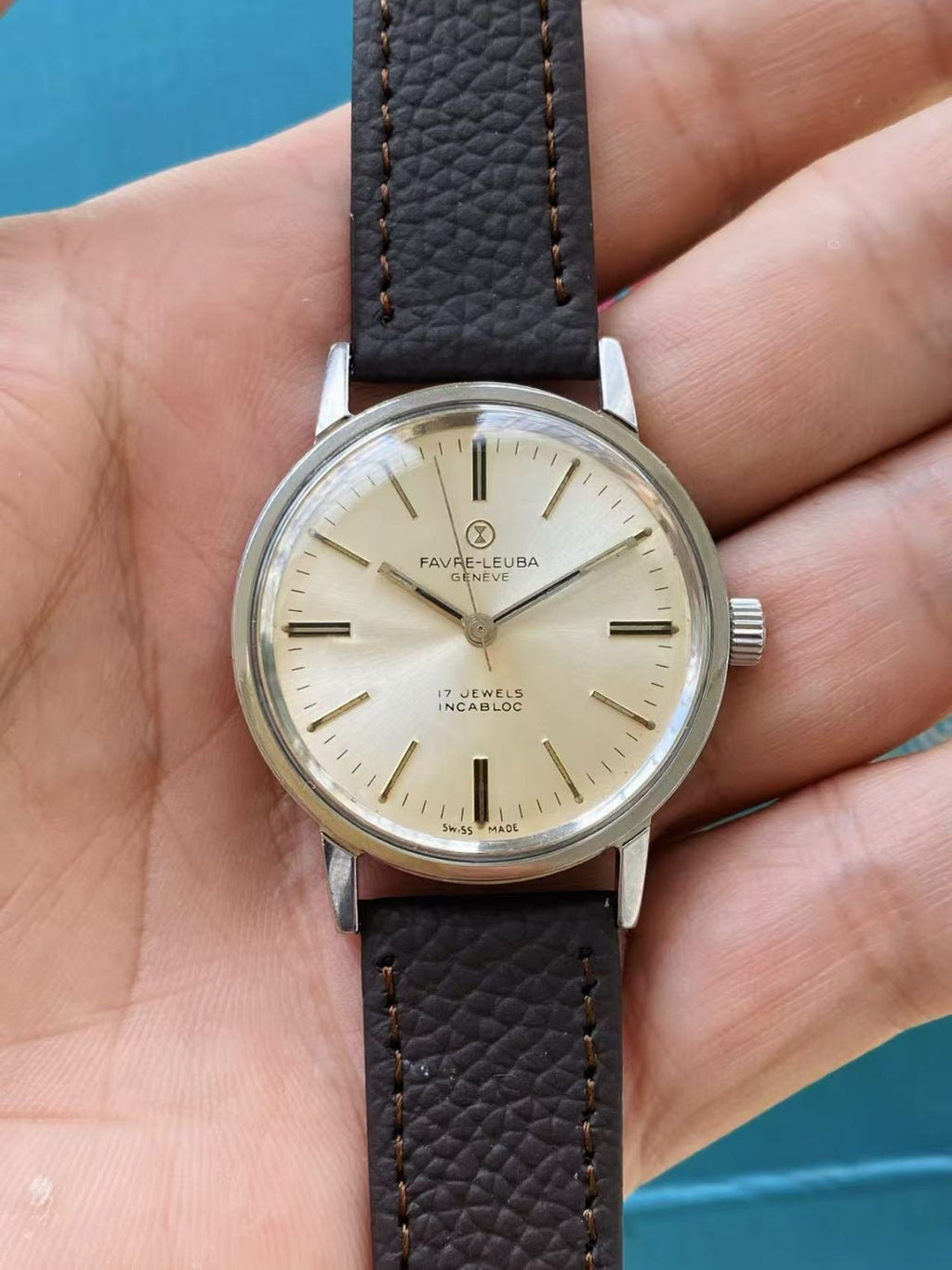 FAVRE-LEUBA manual-winding Watch ETA2750 17 Jewels 35MM 309-0258