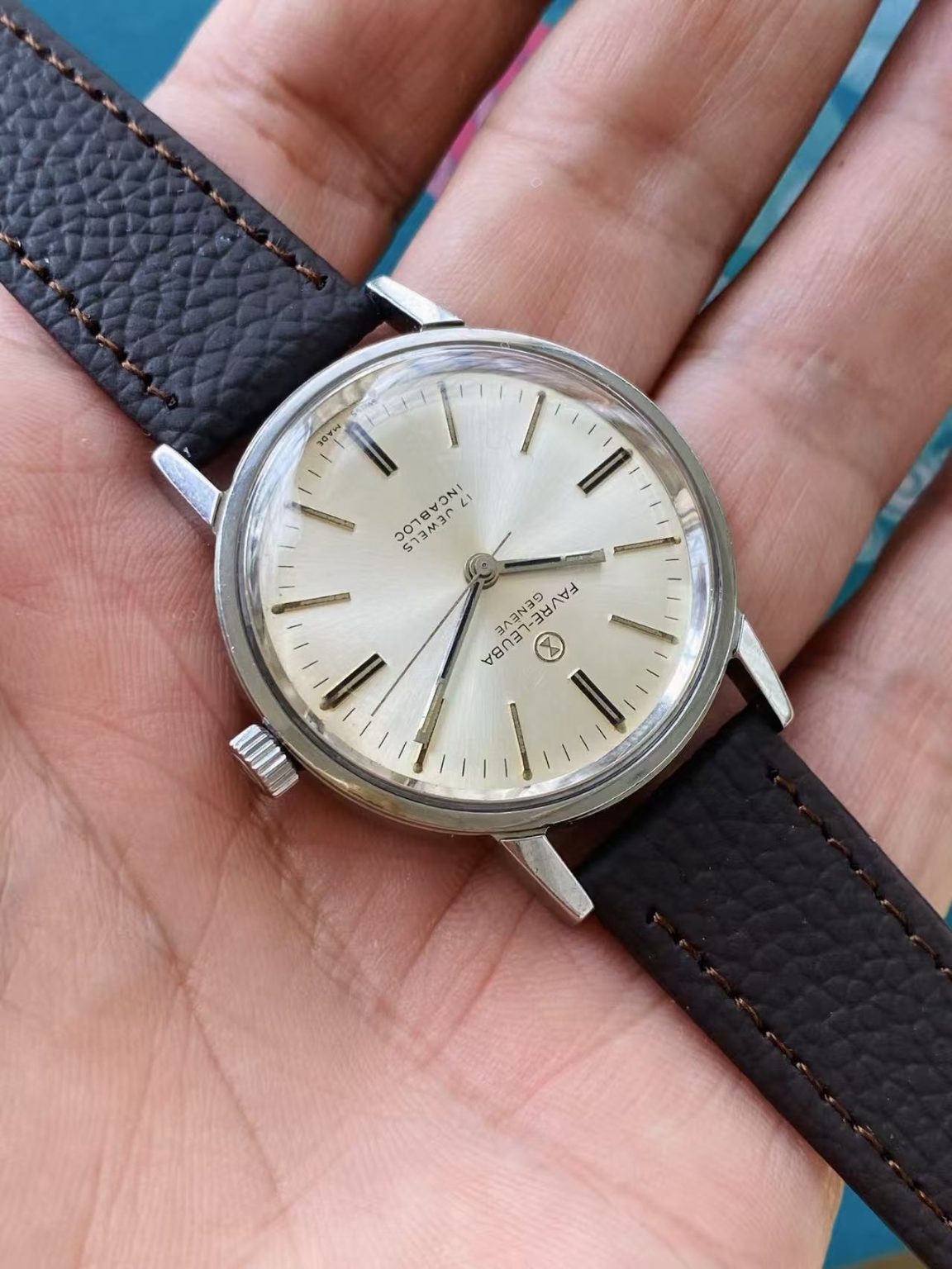 FAVRE-LEUBA manual-winding Watch ETA2750 17 Jewels 35MM 309-0258