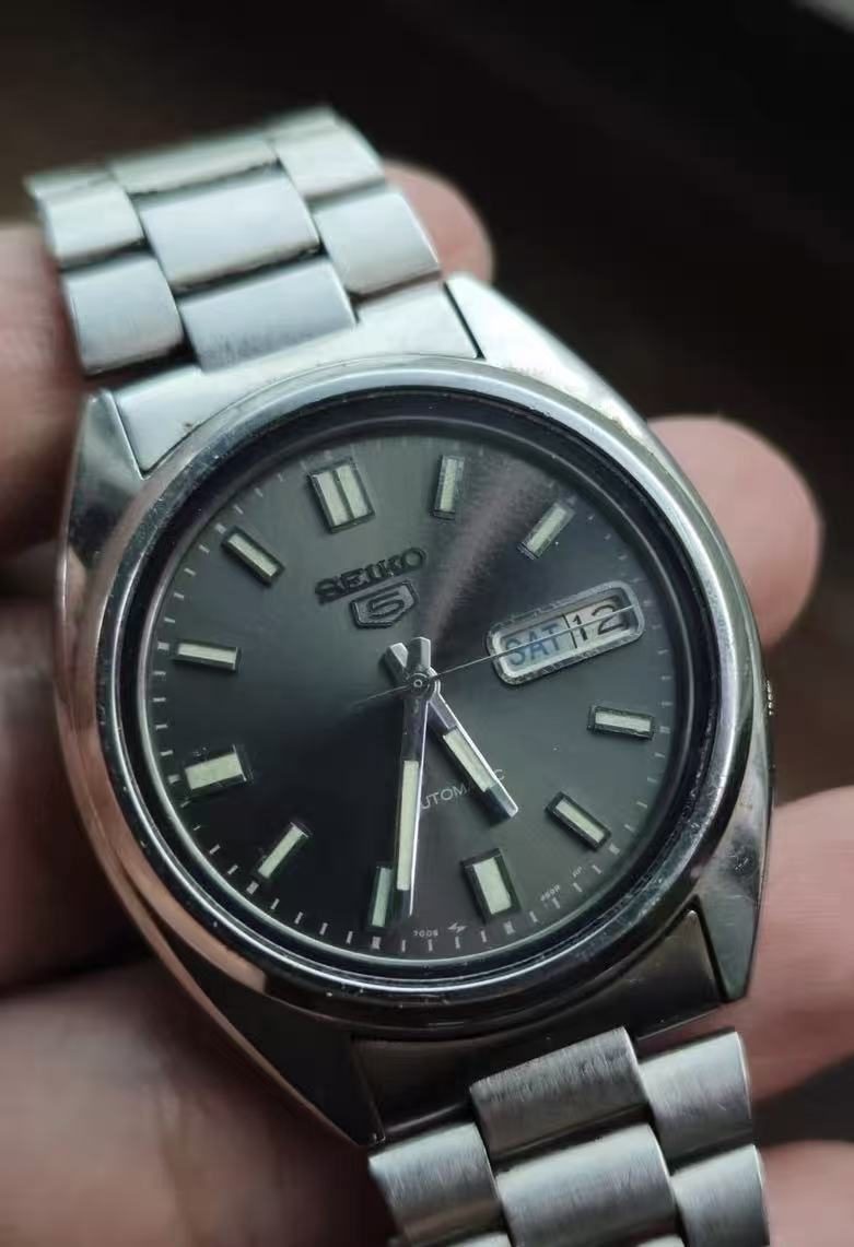 Seiko Number 5 Day Date Automatic Watch 7009 37MM 360-0200