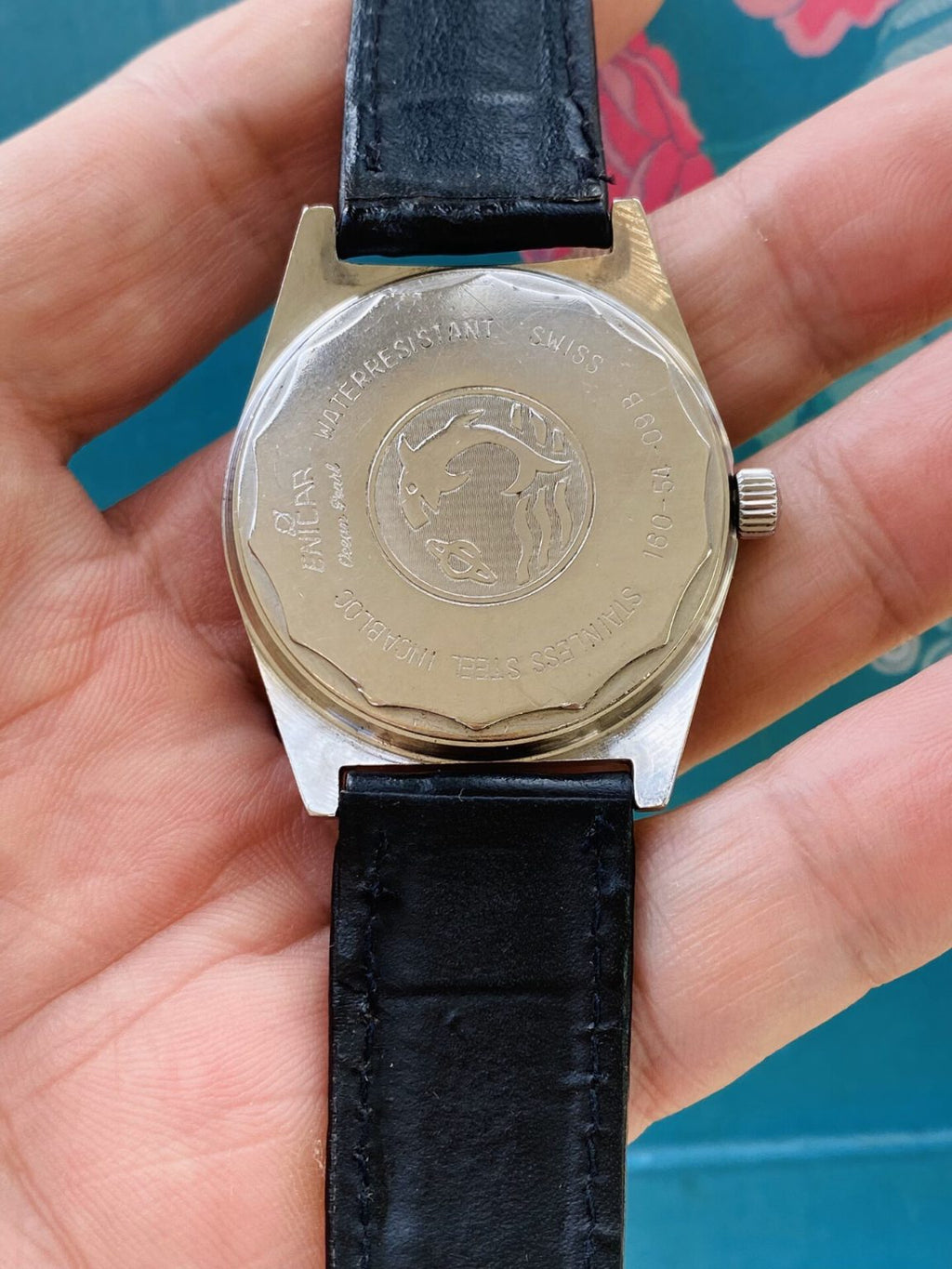 Rare Enicar Vintage Manual-Winding Watch 36.5mm 17 Jewels 378-220