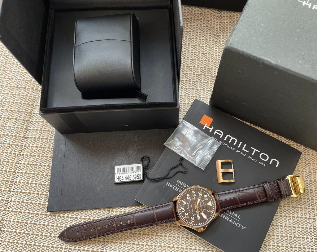 Hamilton Khaki Aviation Pilot Day Date Watch, 38MM, Ref.H64445595 SKU.392-1450