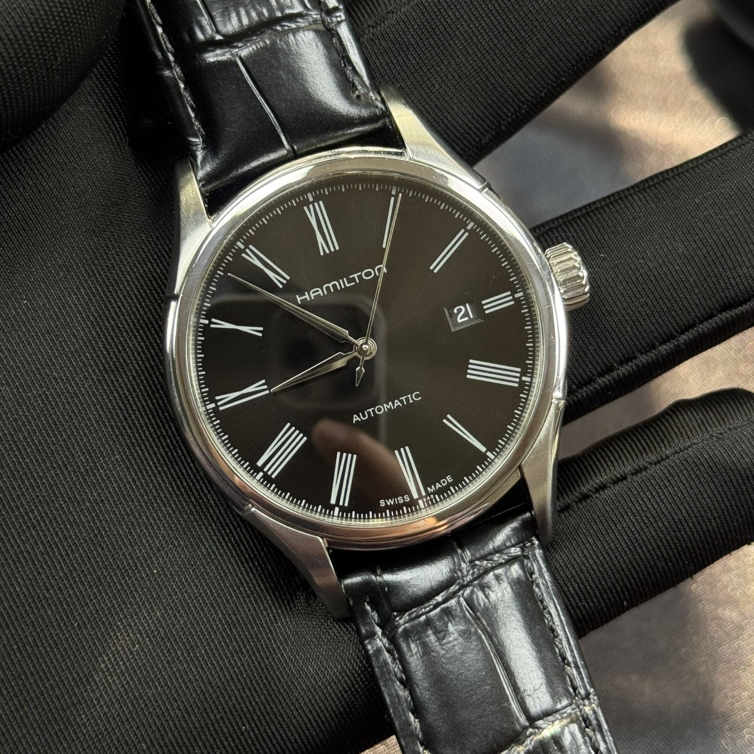 Swiss Made Hamilton Valiant Automatic Watch H39515754 40mm 380-1450