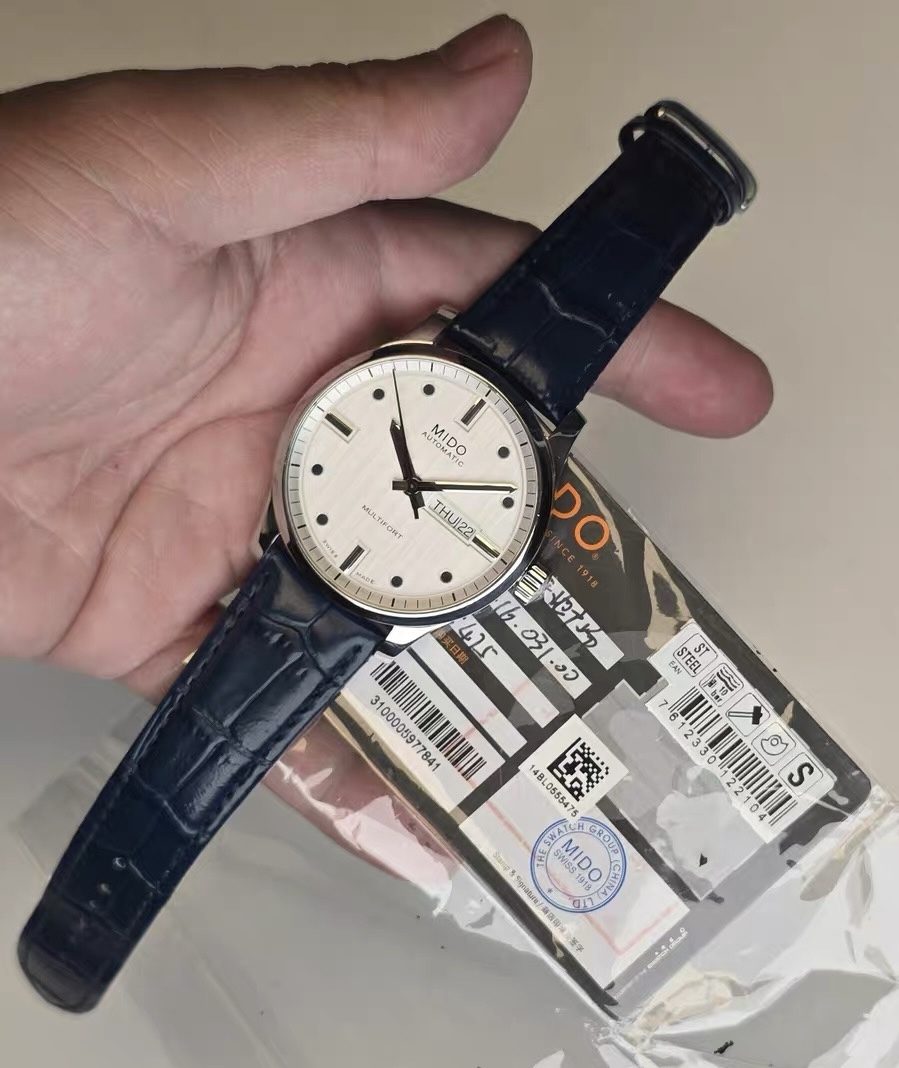 MIDO Multifort Men's Automatic Watch 42mm Swiss Made 382-1440 Full Set