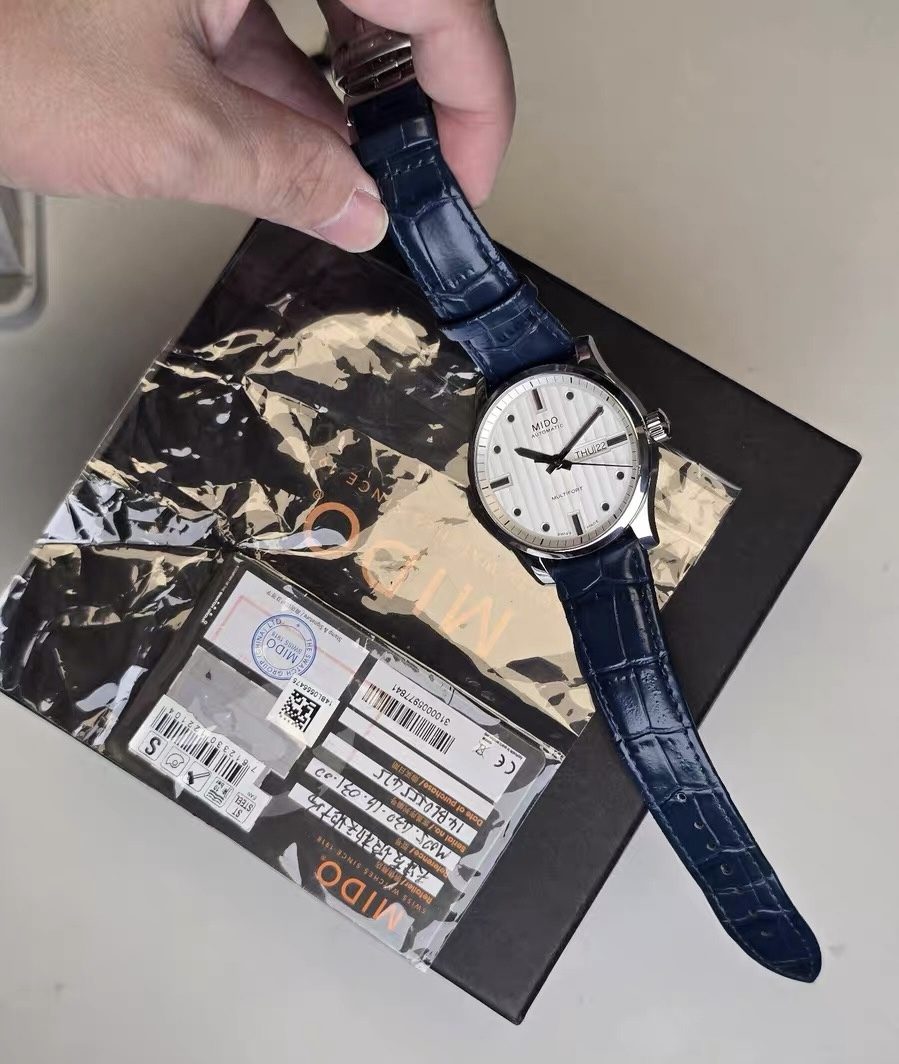 MIDO Multifort Men's Automatic Watch 42mm Swiss Made 382-1440 Full Set