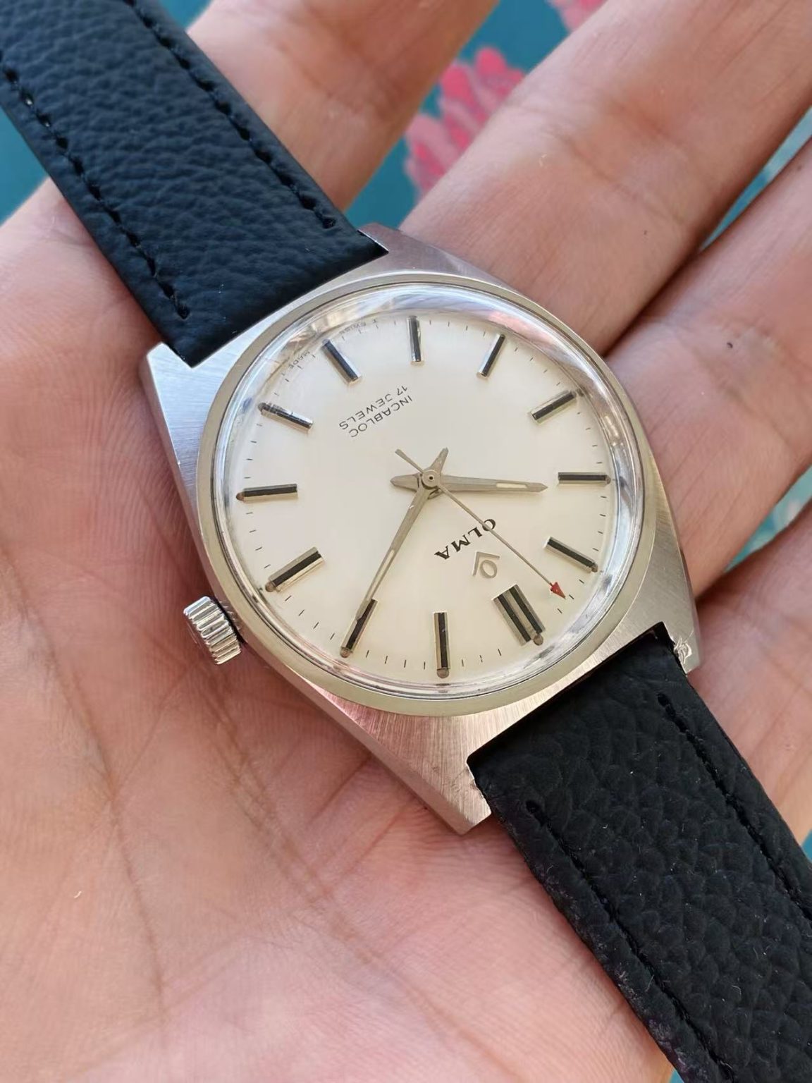 Swiss Made OLMA Vintage Manual-Winding Mens' Watch 36mm 377-0170