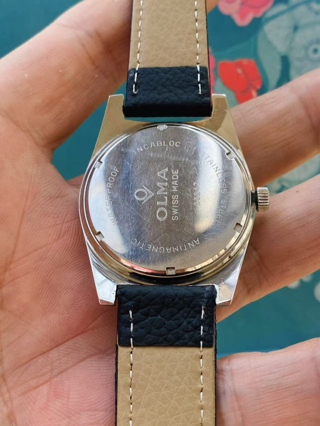 Swiss Made OLMA Vintage Manual-Winding Mens' Watch 36mm 377-0170