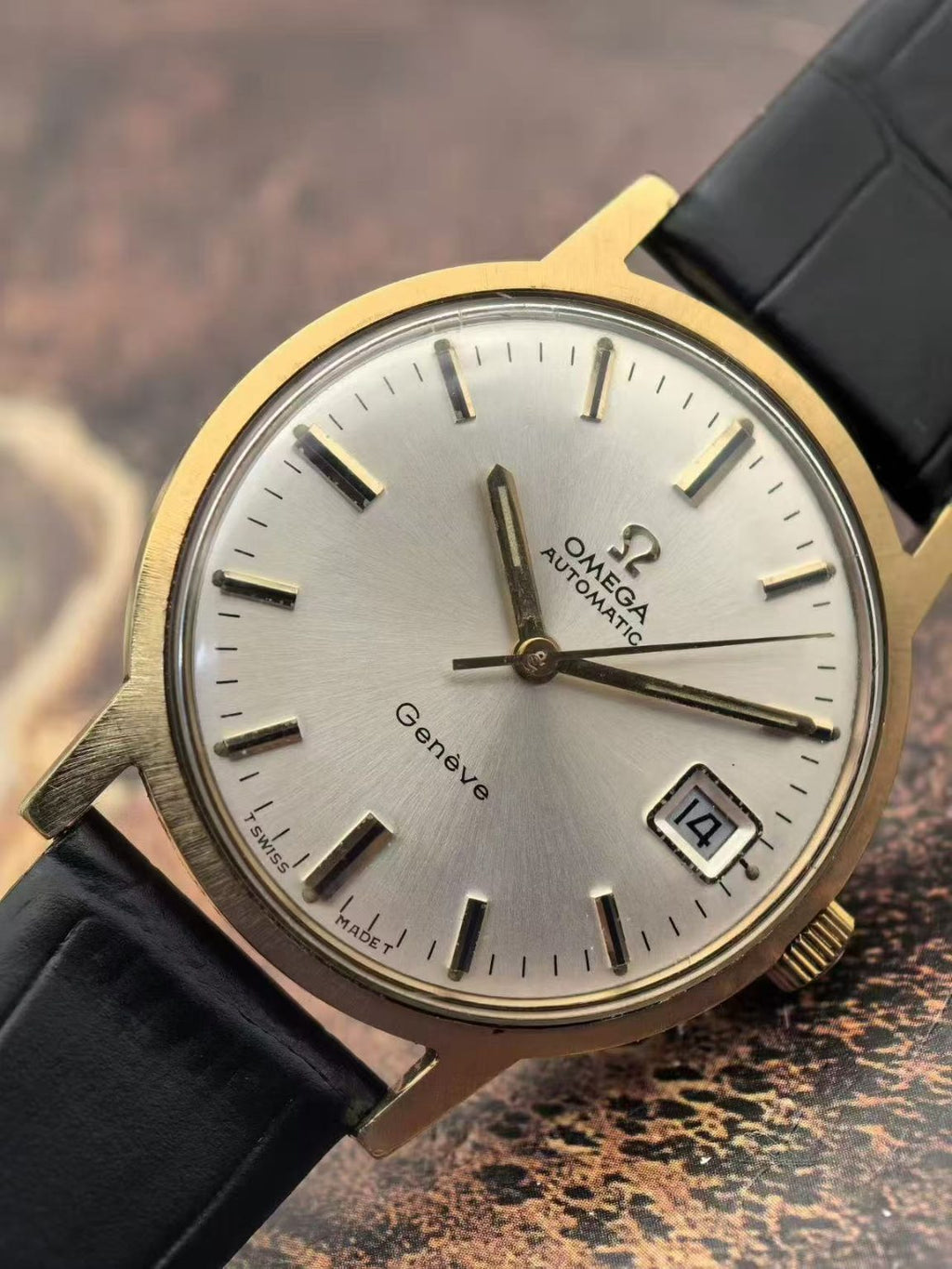 Swiss Made Omega Geneve Date Automatic Watch Cal.565 24 Jewels 34.5MM 376-3800