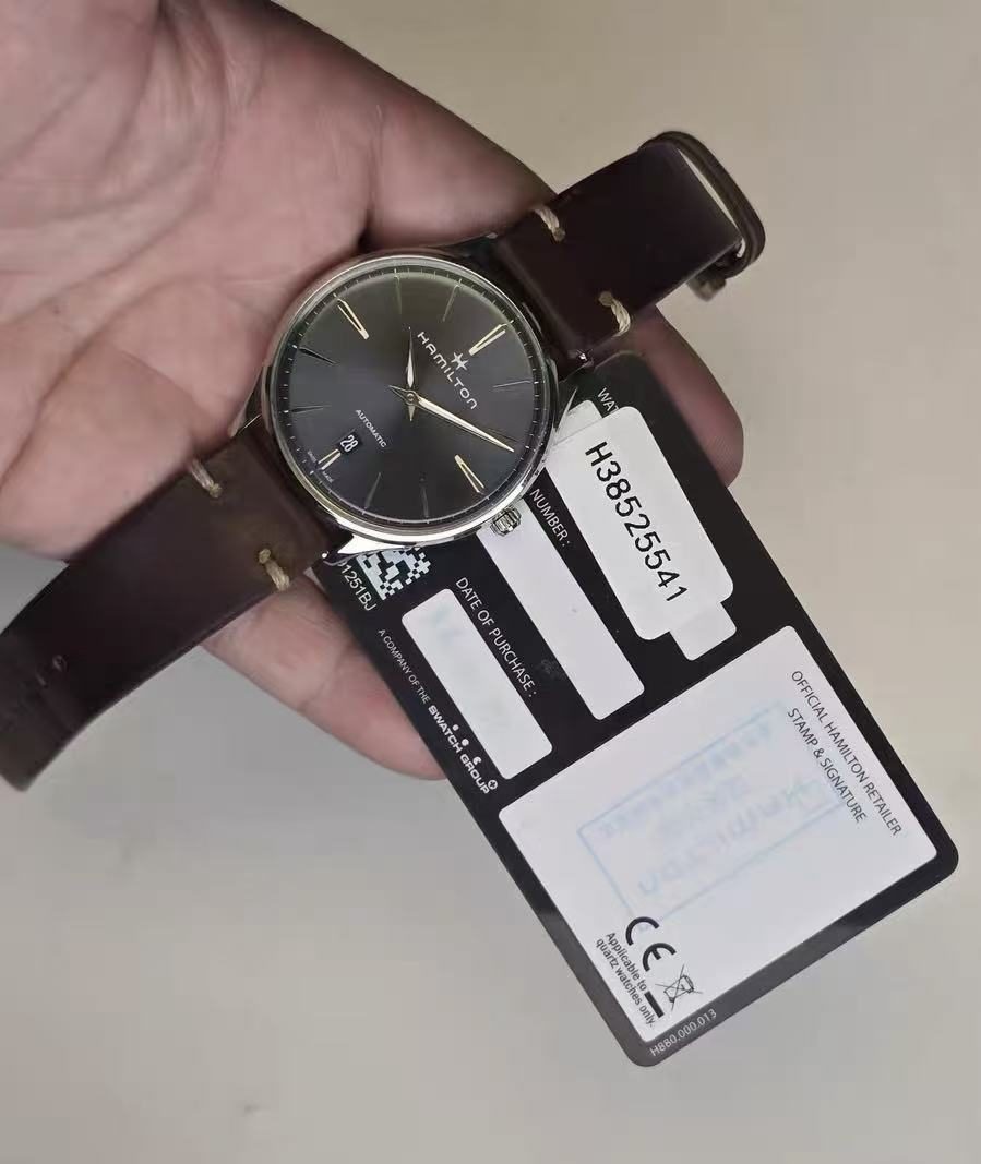 Hamilton Jazzmaster Thinline Date Automatic Watch ETA2892 40MM FULL Set 381-1640