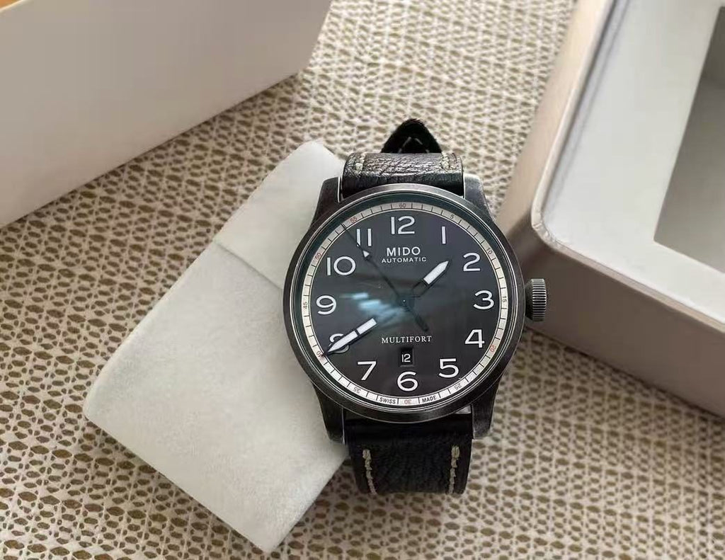 Swiss Made Mido Multifort Date Automatic Watch 25 Jewels 44MM 348-1350