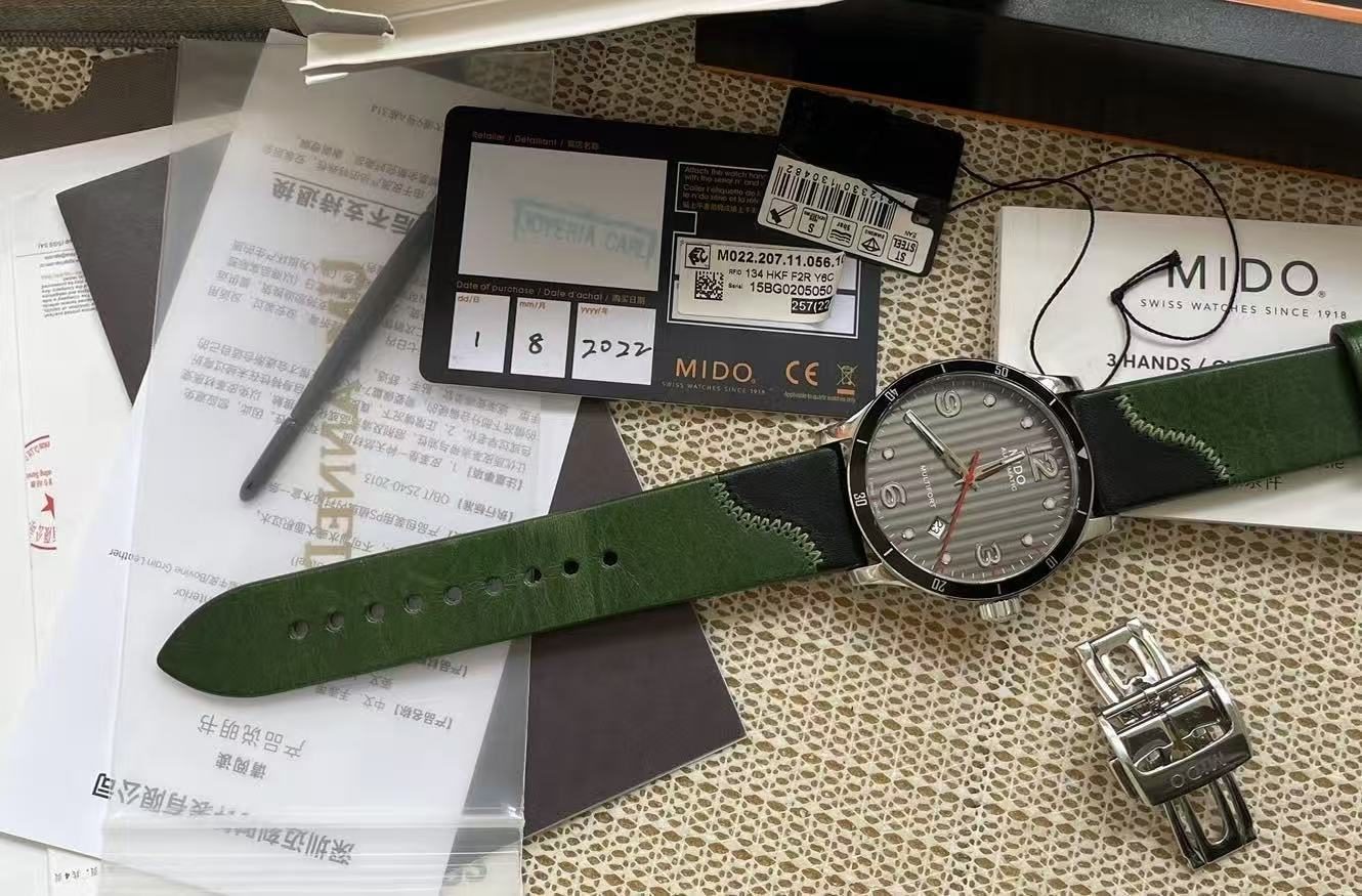 Swiss Made Mido Multifort Date Automatic Watch 25 Jewels 42MM 400-1150