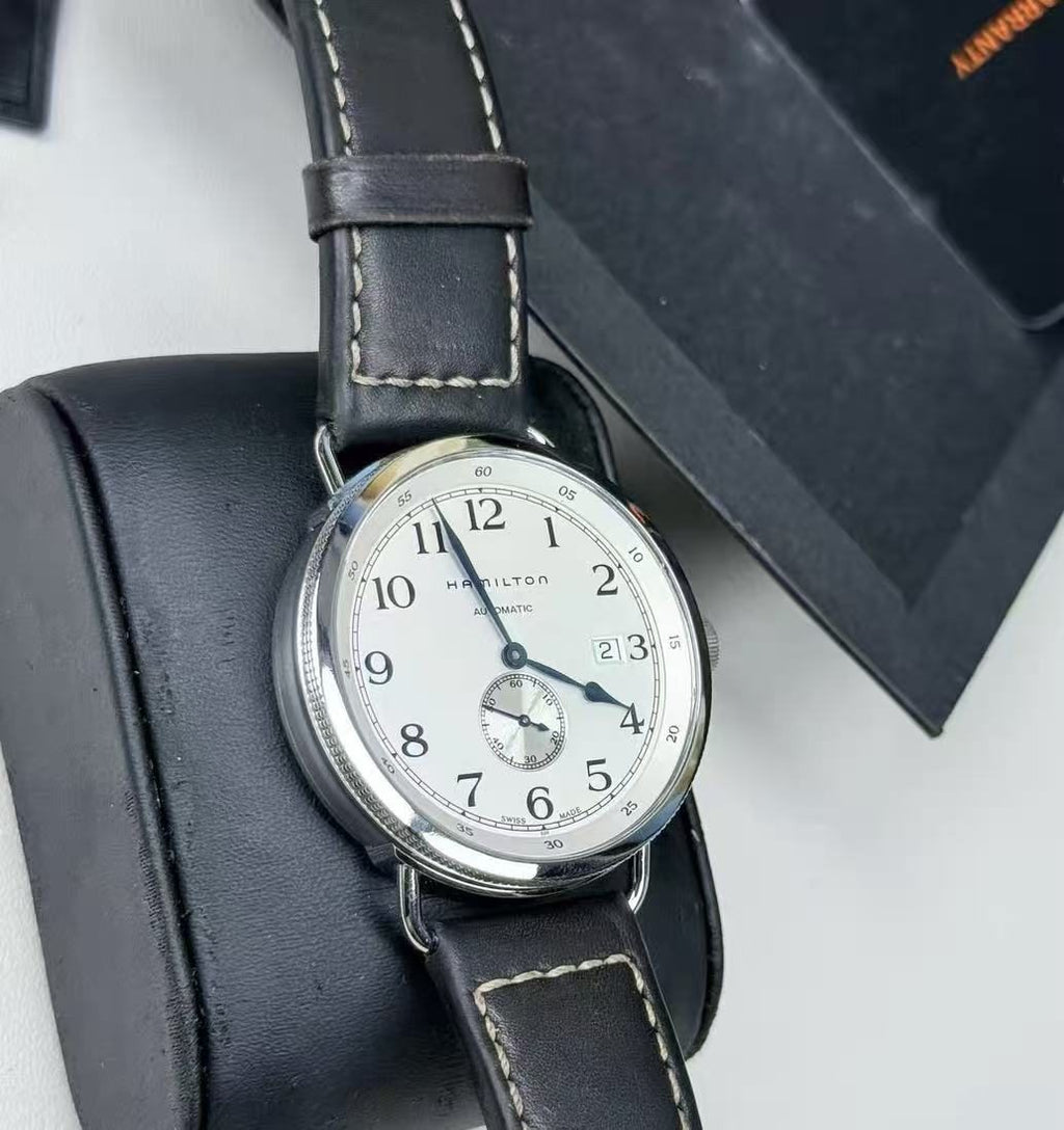 Hamilton Navy Pioneer Date Automatic Watch ETA2895-2 27 Jewels 40MM 394-2100