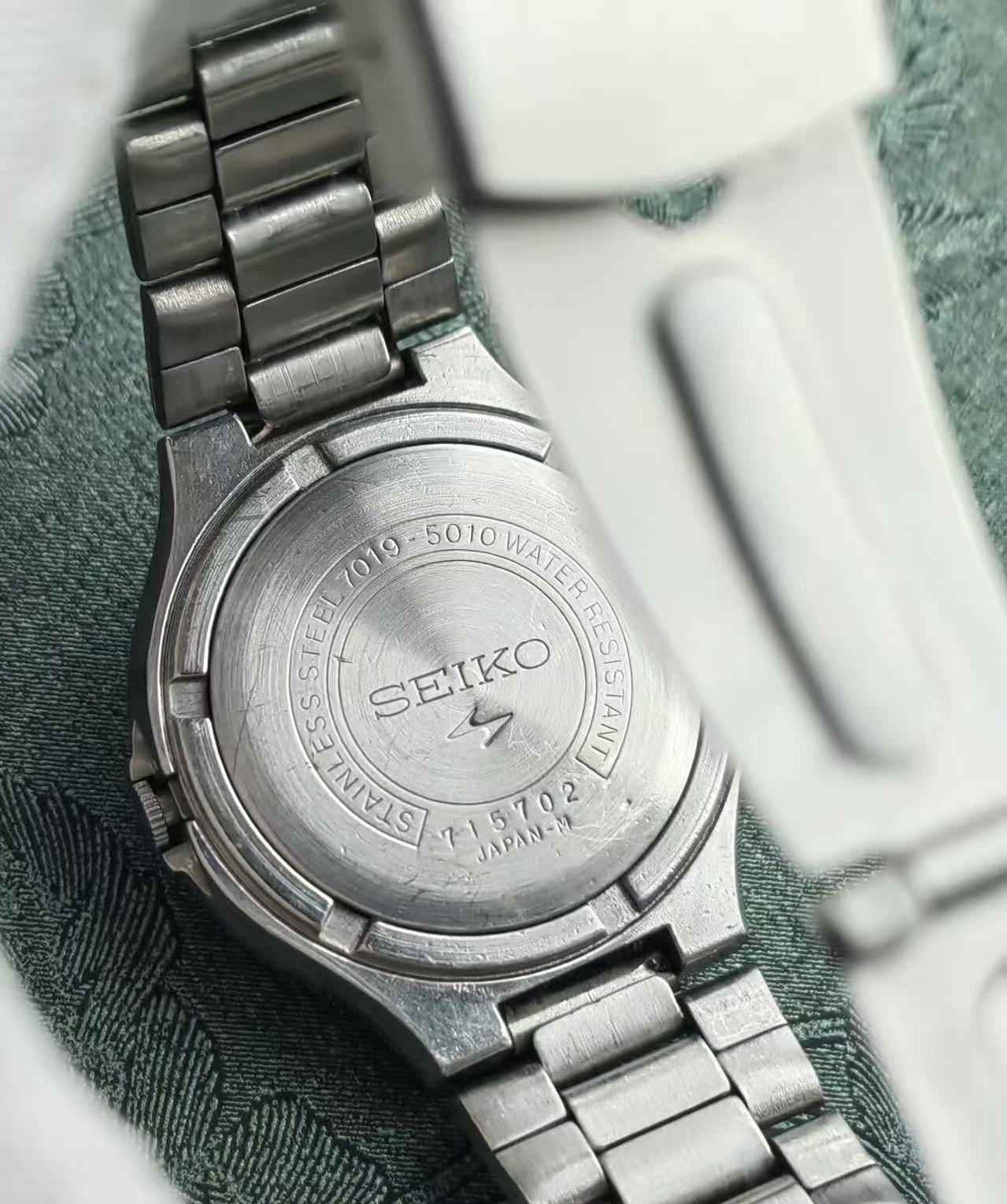 Seiko Actus Day Date Automatic Watch 7019 21 Jewels 38MM 410-0500