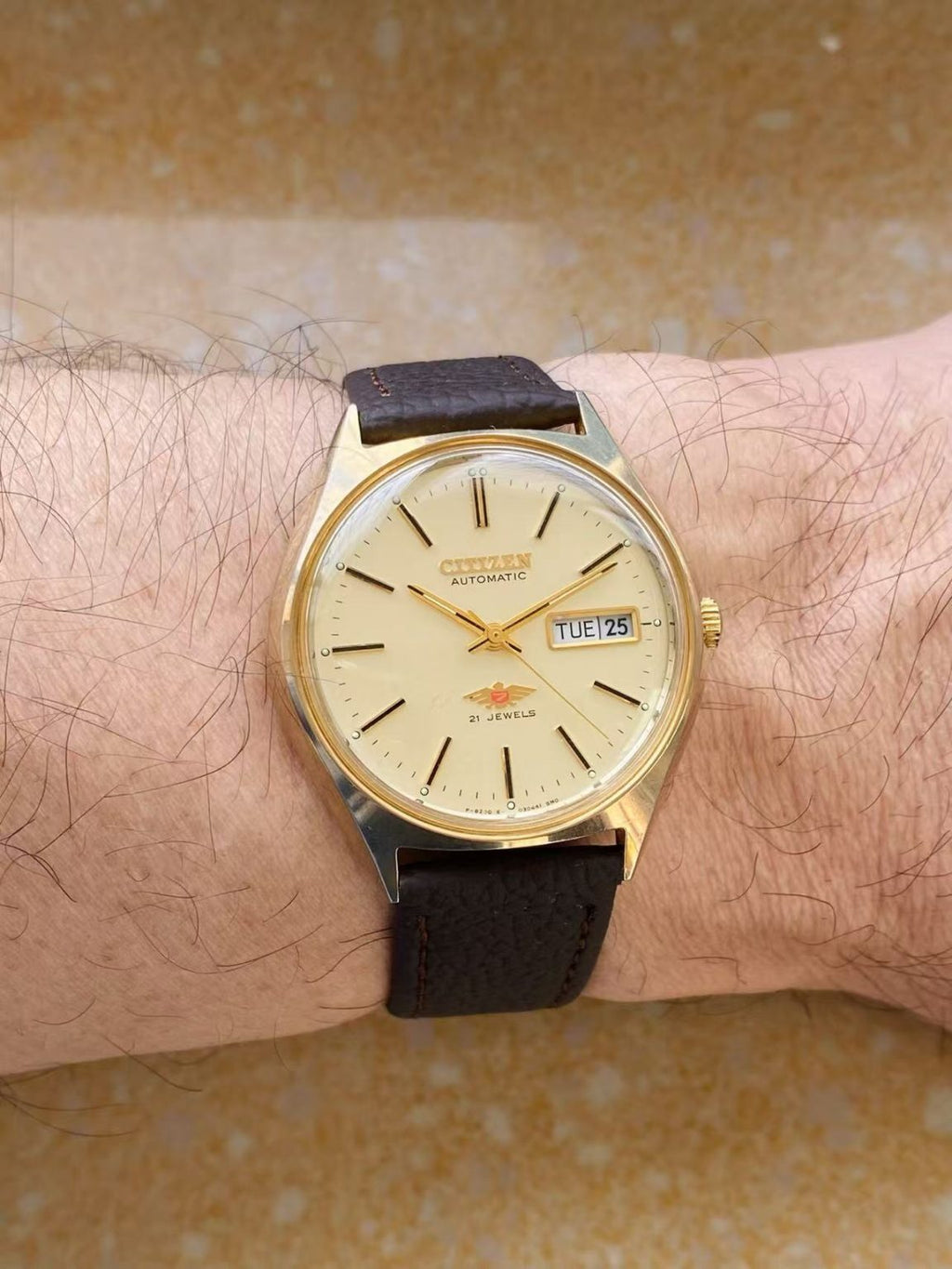 Citizen Day Date Automatic Watch 8200 21 Jewels 36MM 403-0130