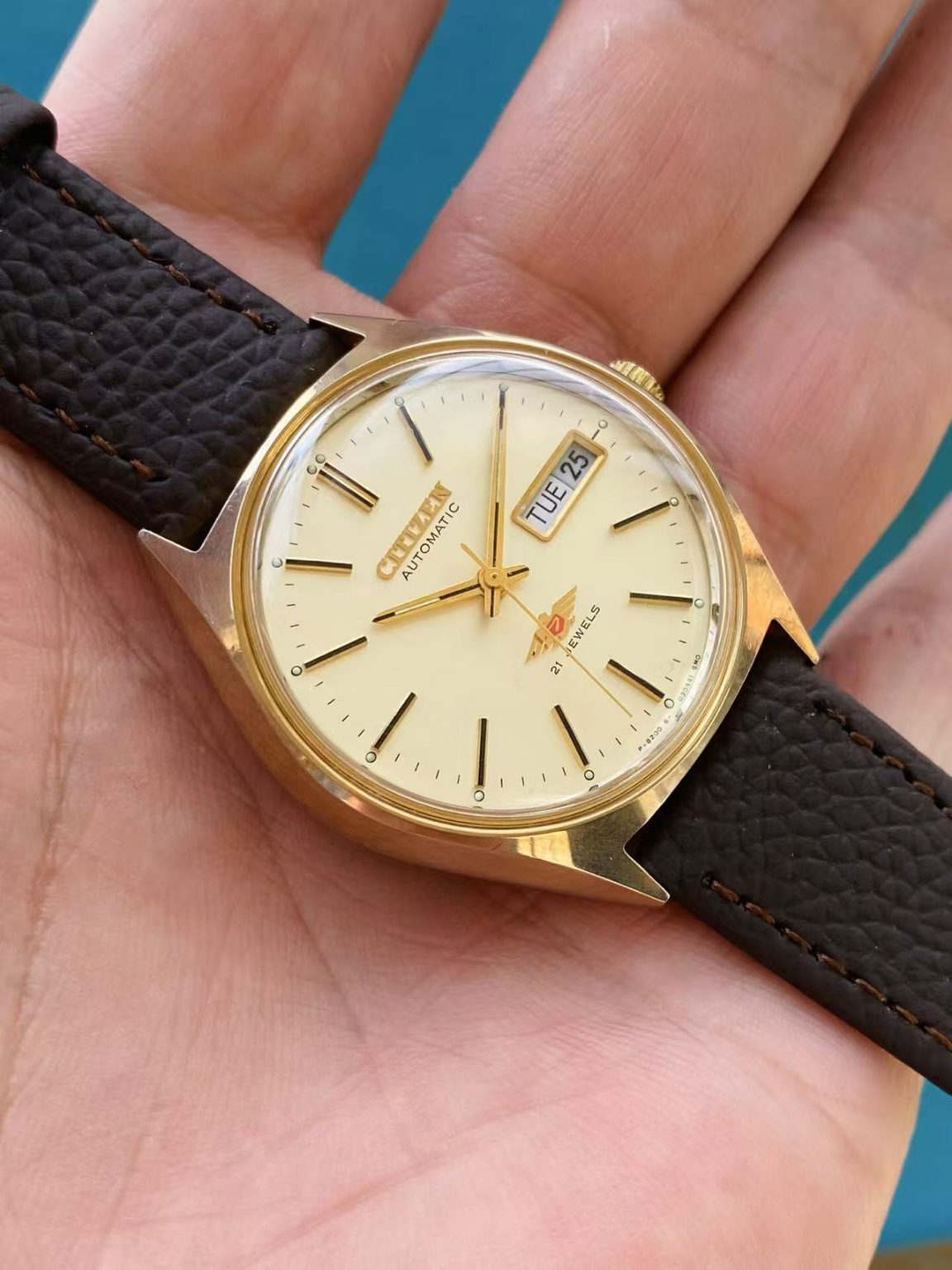 Citizen Day Date Automatic Watch 8200 21 Jewels 36MM 403-0130