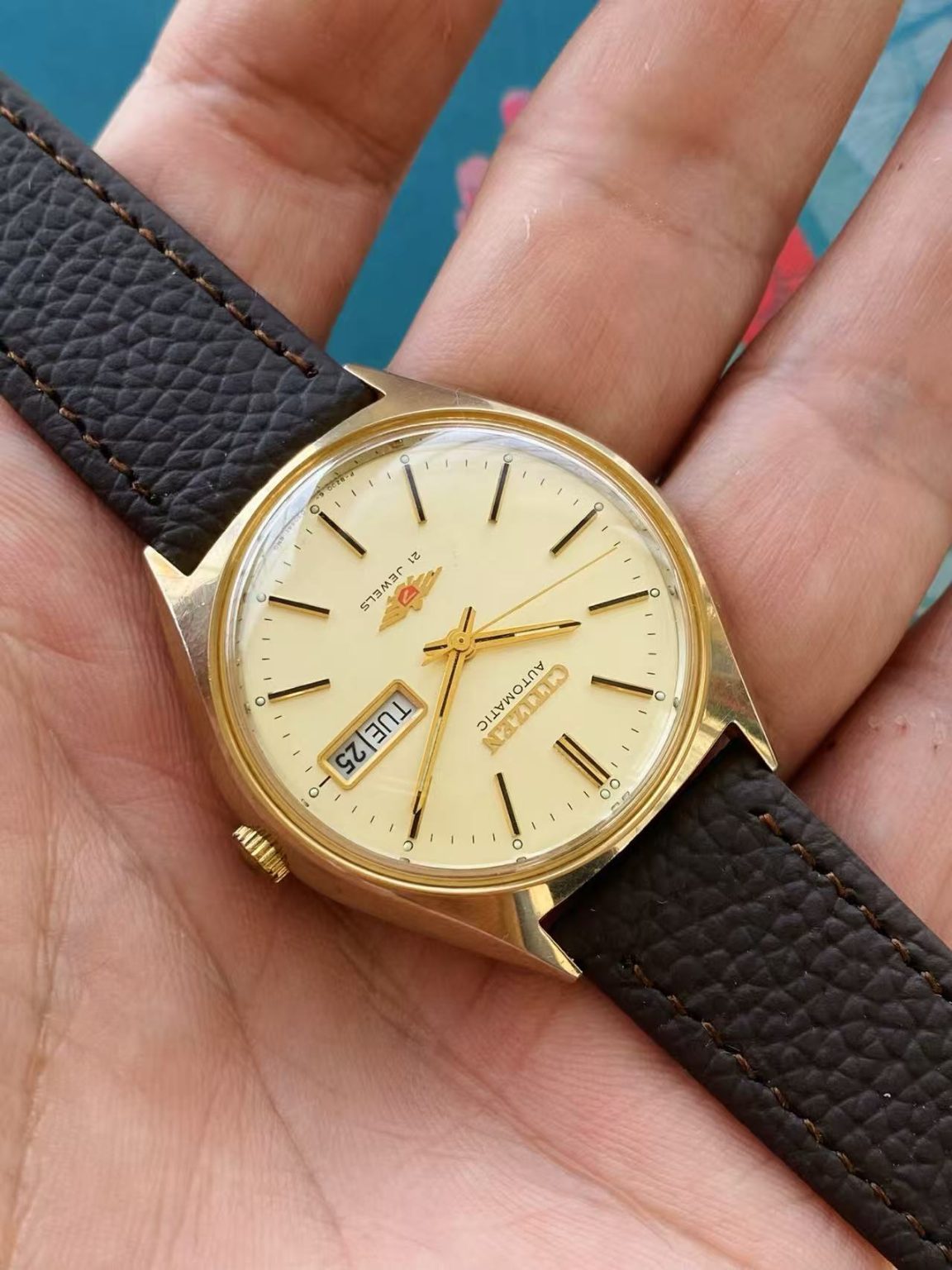 Citizen Day Date Automatic Watch 8200 21 Jewels 36MM 403-0130