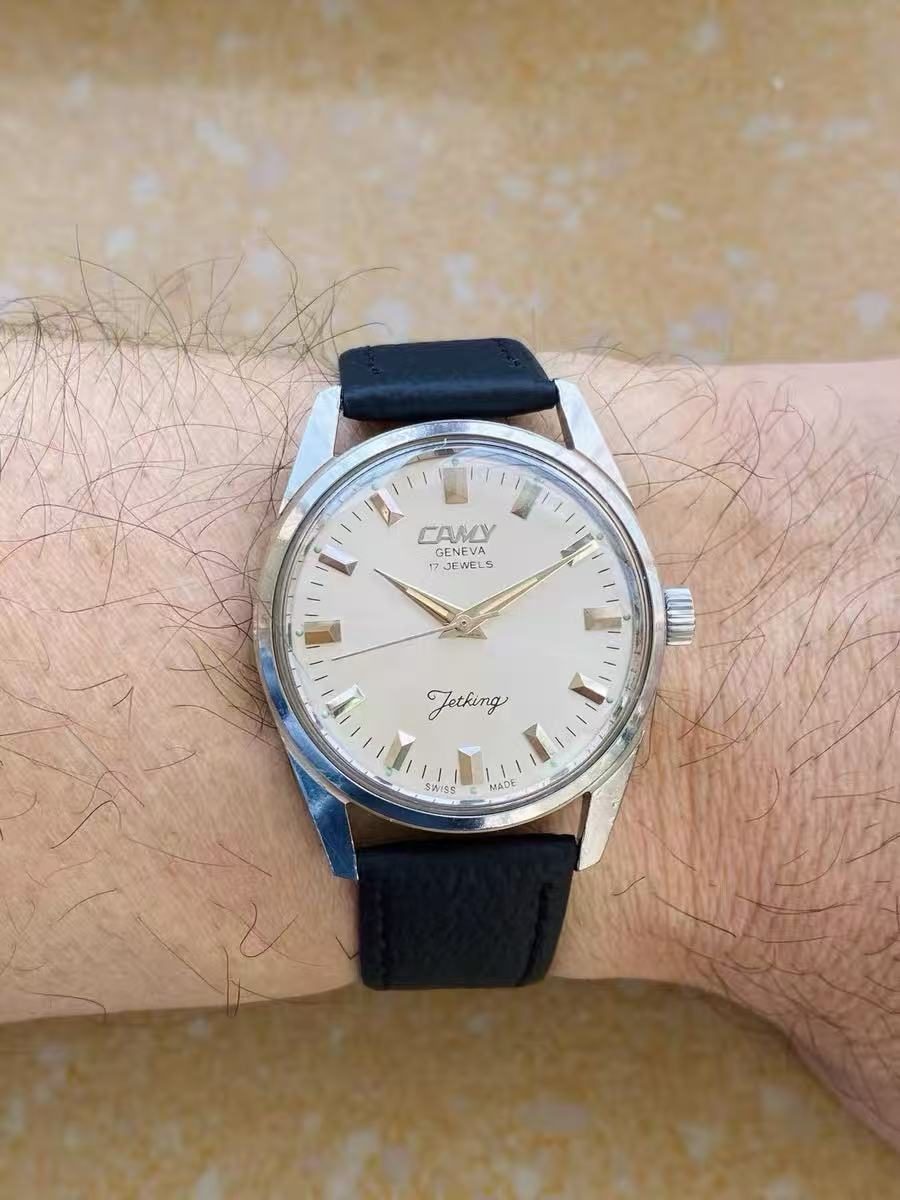 Camy Vintage Jetking Manual-Winding Watch ETA2750 17 Jewels 34.3MM 405-0228