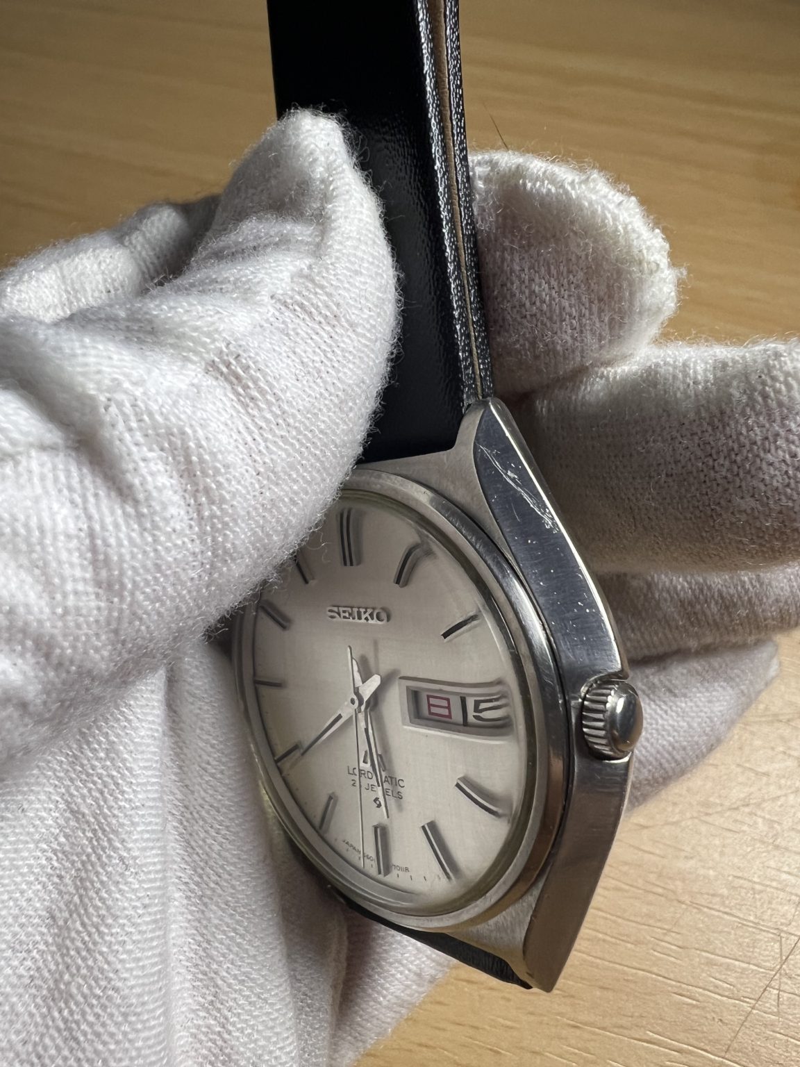 Seiko Lord Matic LM Day Date Automatic Watch 5606-7011R 25 Jewels 37MM 230-0500