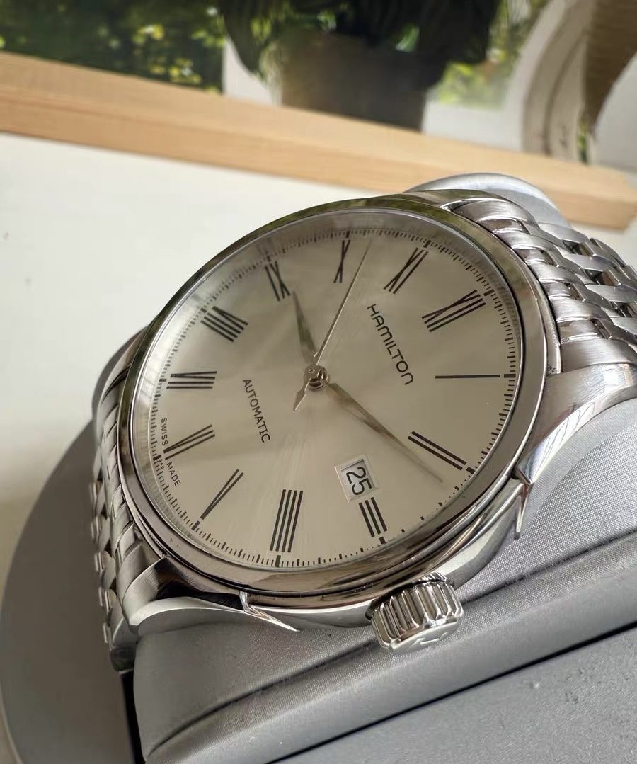 Swiss Made Hamilton Valiant Automatic Watch H-10 80-Hours 40mm 436-1500