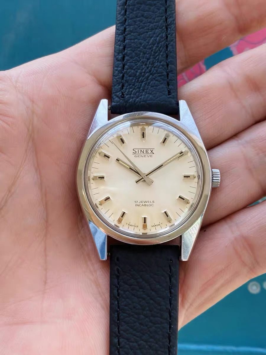 Swiss Made Sinex Genève Manual-Winding Watch 17 Jewels 36MM 420-0178