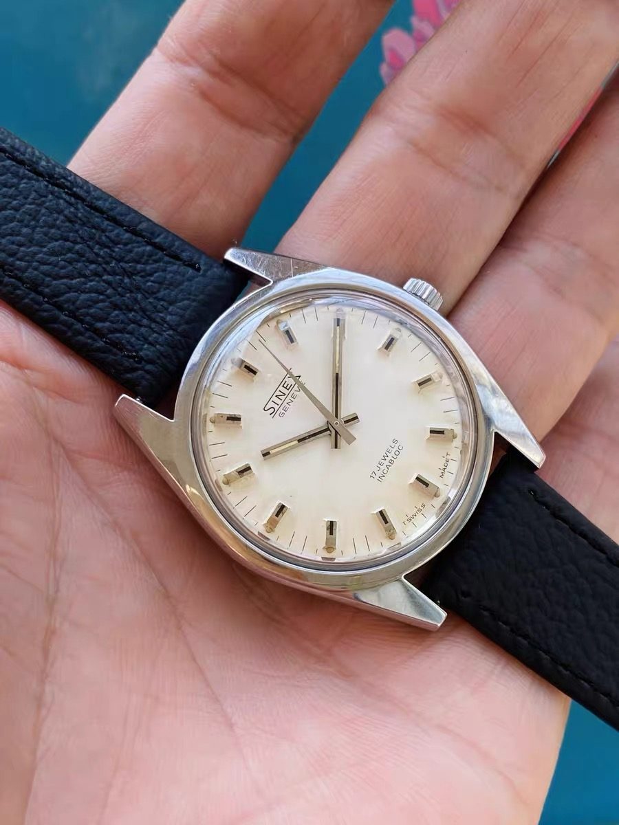 Swiss Made Sinex Genève Manual-Winding Watch 17 Jewels 36MM 420-0178