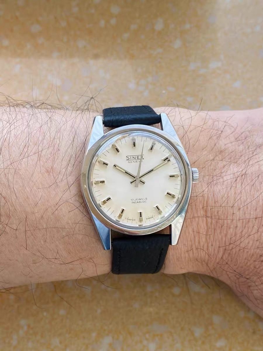 Swiss Made Sinex Genève Manual-Winding Watch 17 Jewels 36MM 420-0178