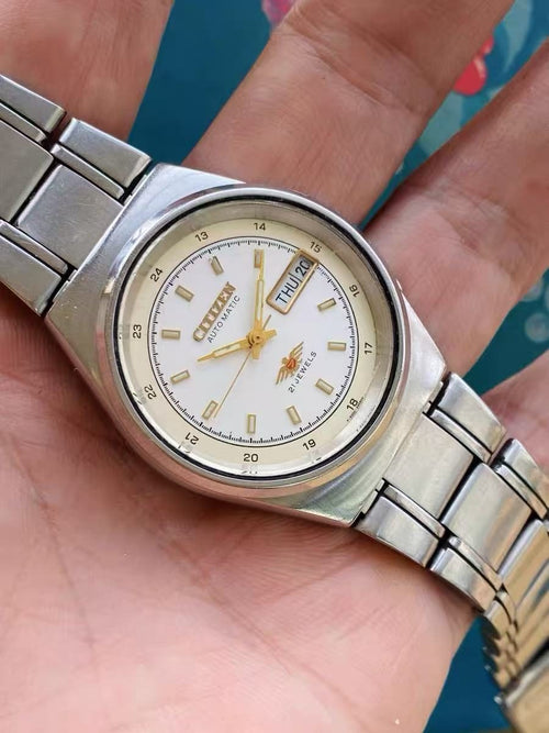 Citizen Day Date Automatic Watch Cal.8200 21 Jewels 35.5MM 418-0130