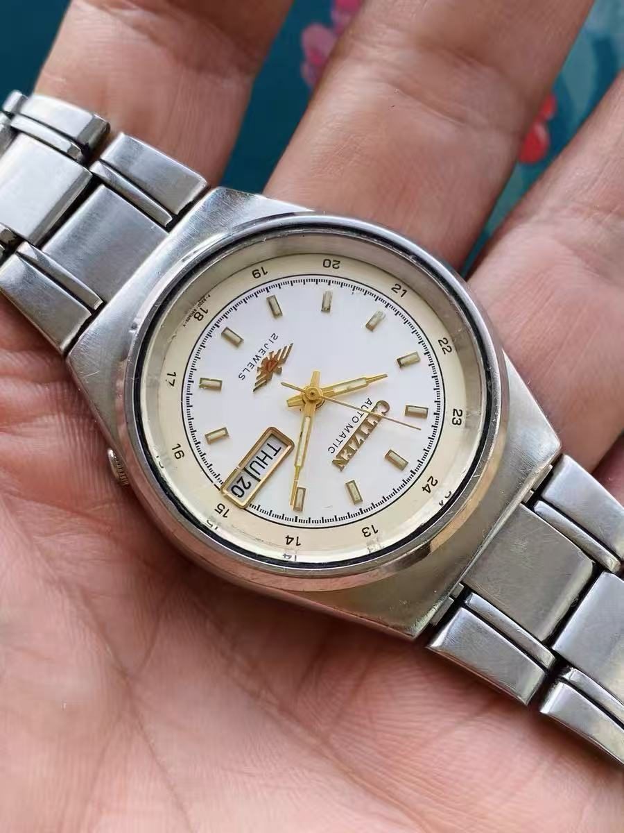 Citizen Day Date Automatic Watch Cal.8200 21 Jewels 35.5MM 418-0130