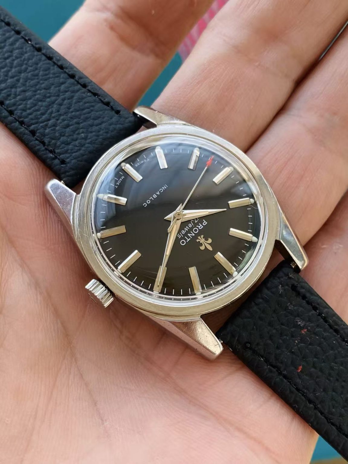 PRONTO Vintage Manual-Winding Watch ETA2750 34.3mm 17 Jewels 441-0190