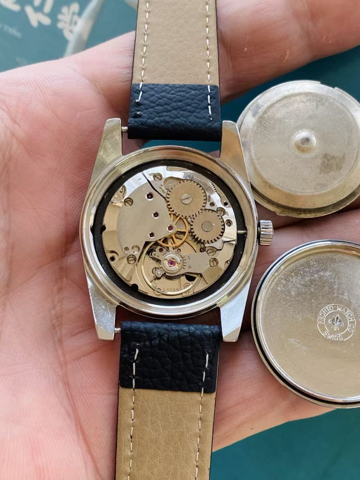 PRONTO Vintage Manual-Winding Watch ETA2750 34.3mm 17 Jewels 441-0190