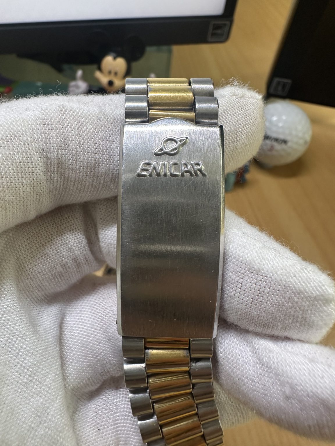 Swiss Made Enicar Day Date Automatic Watch ETA-2846 36mm 245-0500