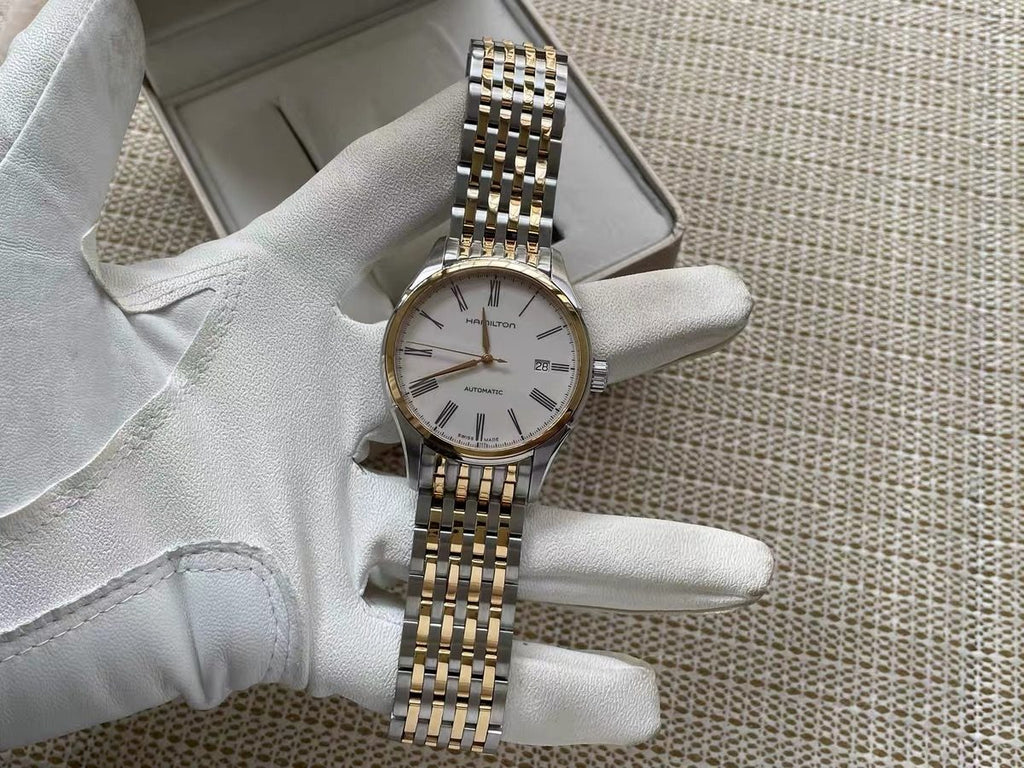 Swiss Made Hamilton Valiant Automatic Watch H-10 80-Hours 40mm 423-1400