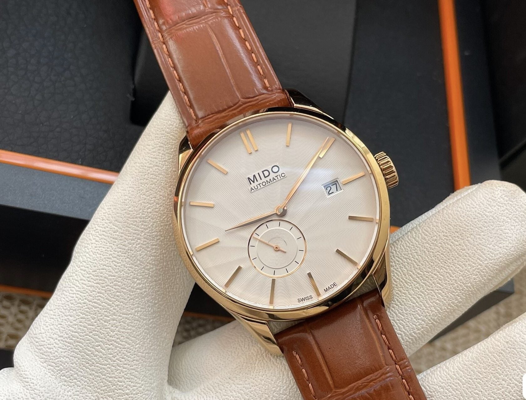 Mido Belluna Automatic Watch ETA 2825-2 25 Jewels 40MM FULL Set 401-1000