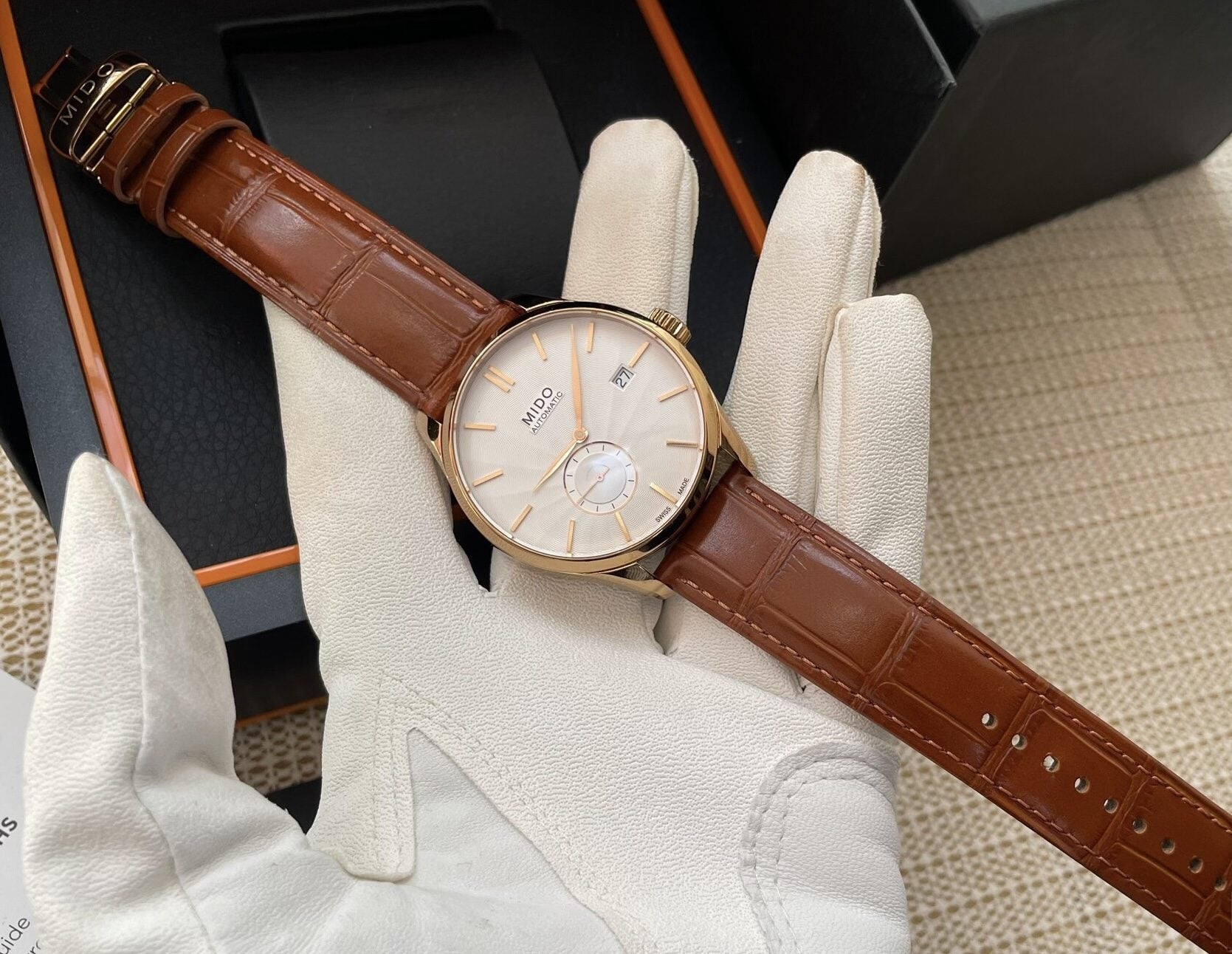 Mido Belluna Automatic Watch ETA 2825-2 25 Jewels 40MM FULL Set 401-1000