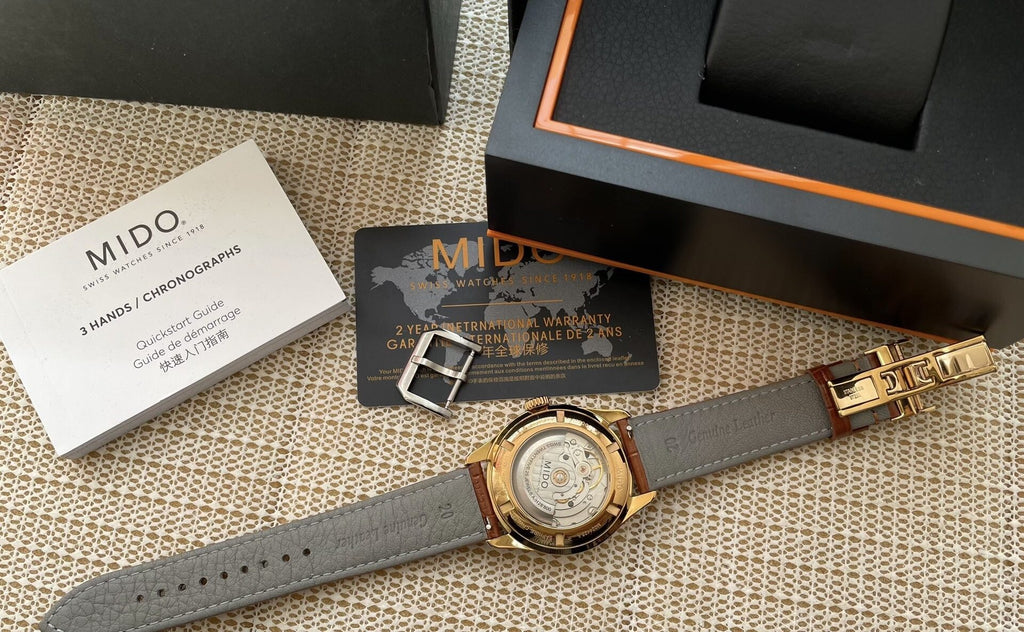 Mido Belluna Automatic Watch ETA 2825-2 25 Jewels 40MM FULL Set 401-1000