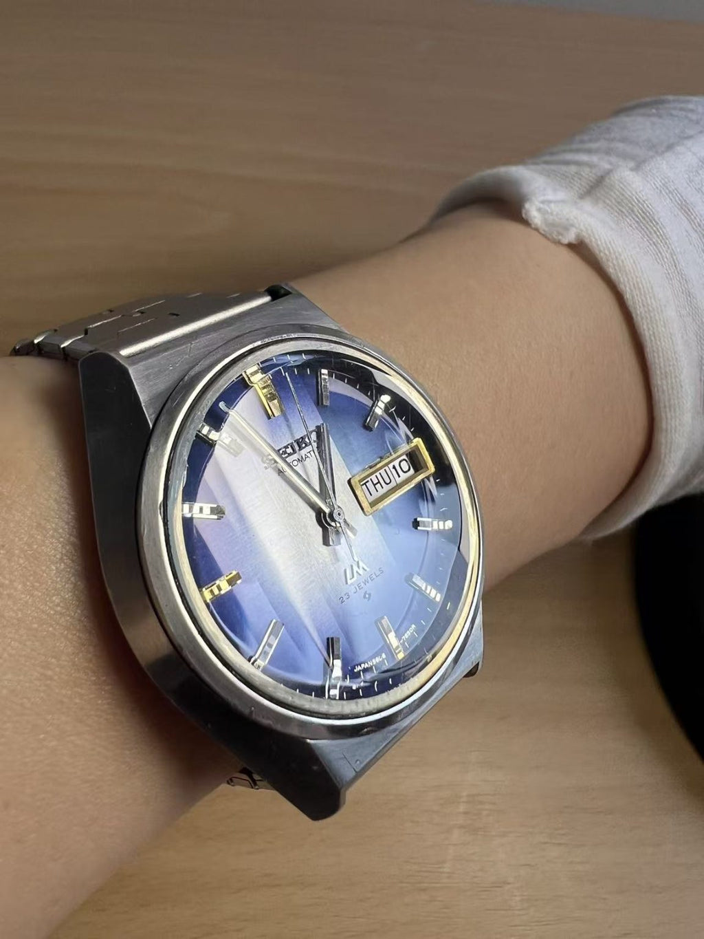 Seiko Lord Matic LM Day Date Automatic Watch 5606 23 Jewels 37MM 442-0680