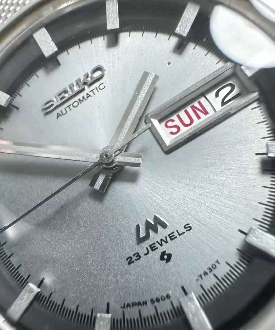 Seiko Lord Matic LM Day Date Automatic Watch 5606A 23 Jewels 37MM 336-0520
