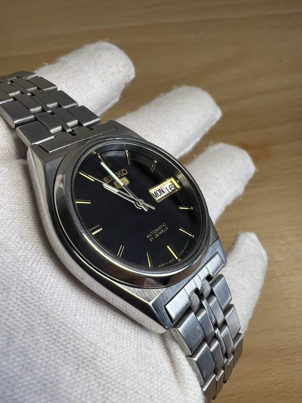 Seiko Number 5 Day Date Automatic Watch 7S26 21 Jewels 36MM 368-0238