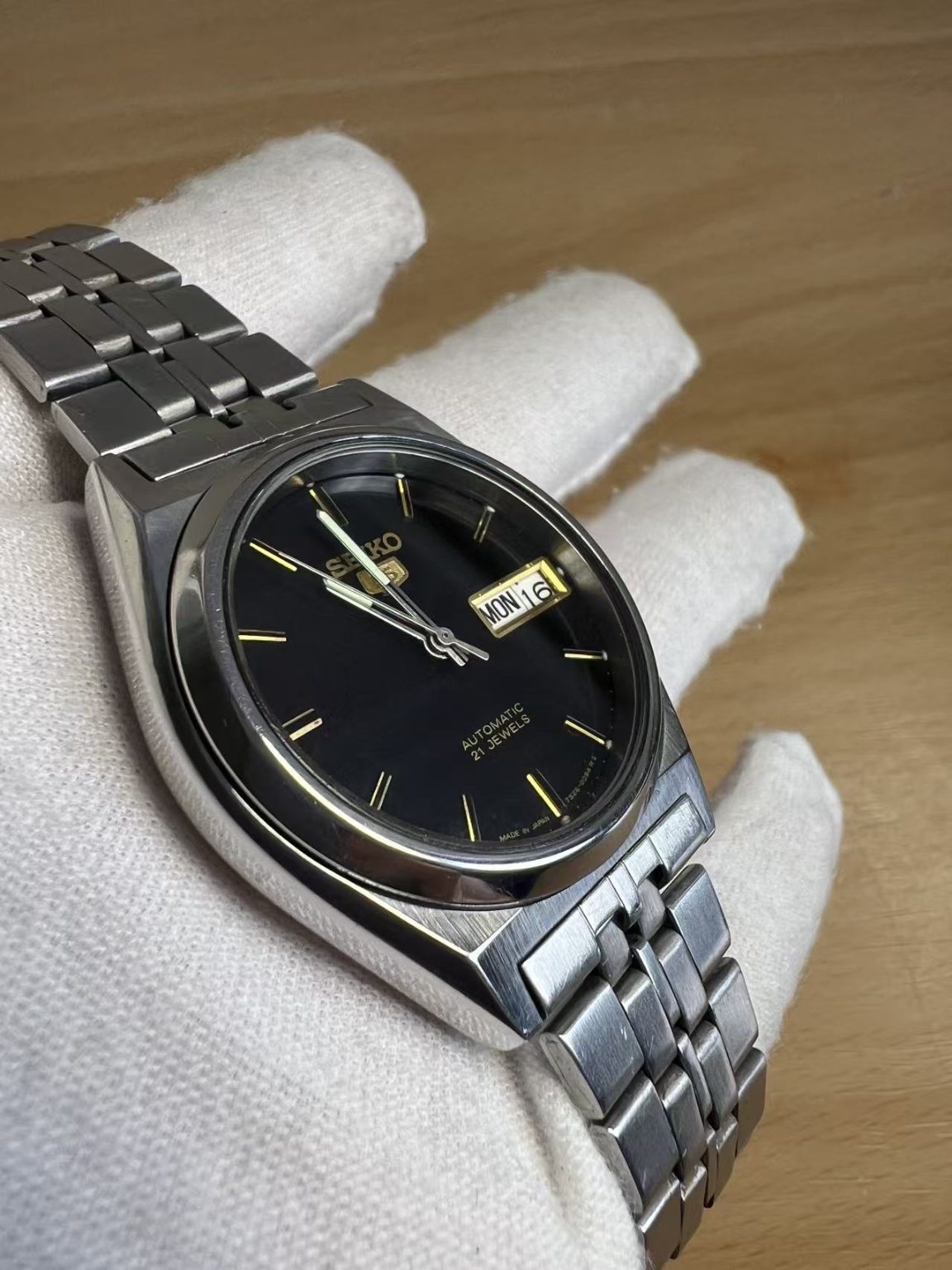 Seiko Number 5 Day Date Automatic Watch 7S26 21 Jewels 36MM 368-0238