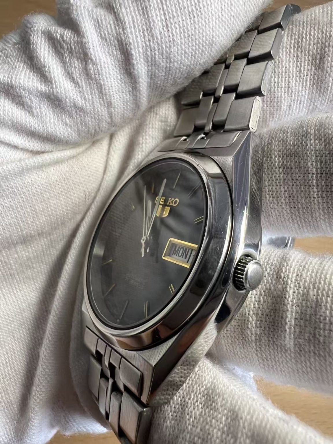 Seiko Number 5 Day Date Automatic Watch 7S26 21 Jewels 36MM 368-0238