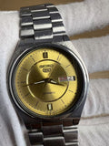 Seiko Number 5 Day Date Automatic Watch 7009 17 Jewels 36MM 412-0230