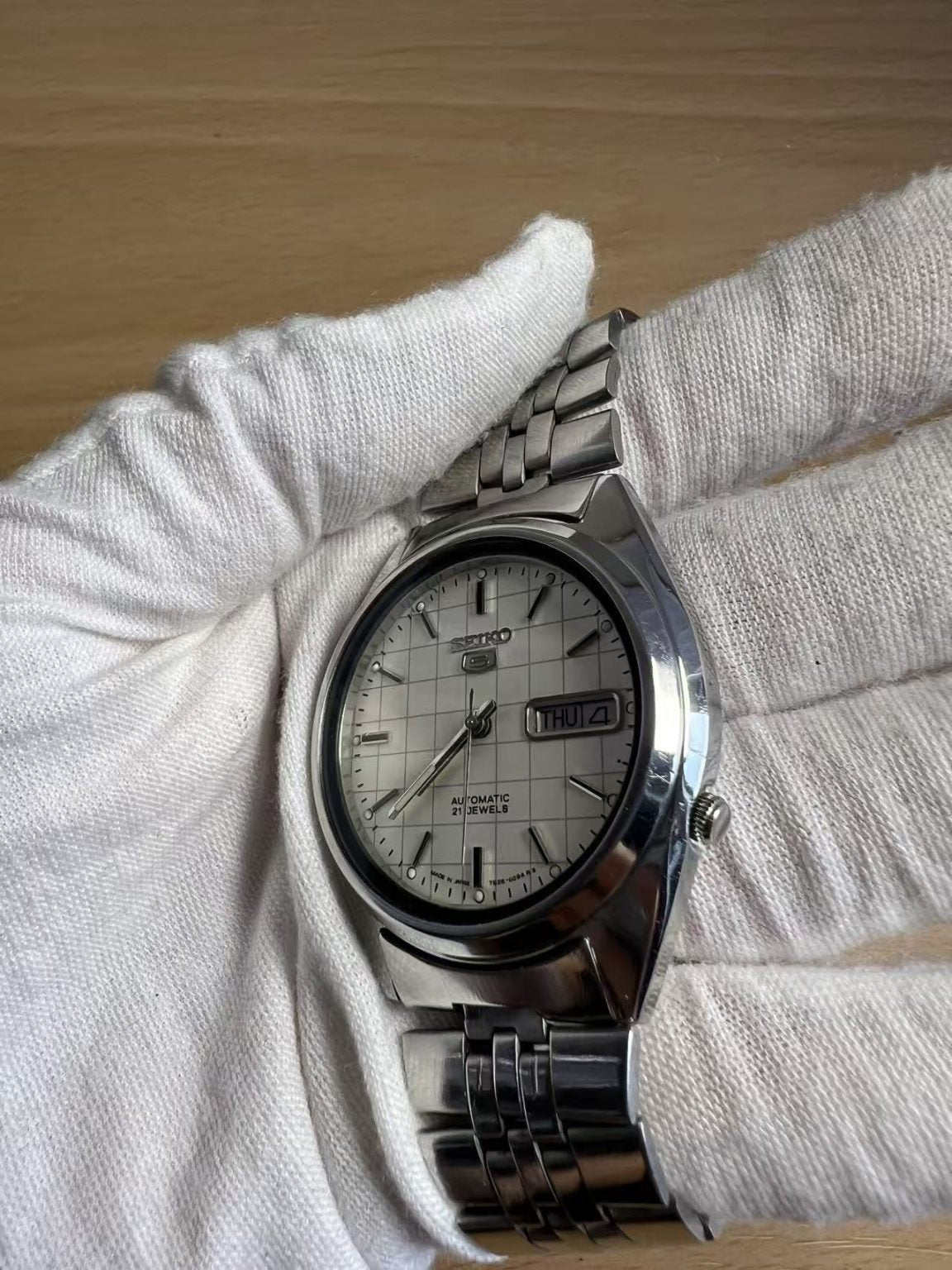 Seiko Number 5 Day Date Automatic Watch 7009 21 Jewels 36MM 413-0220