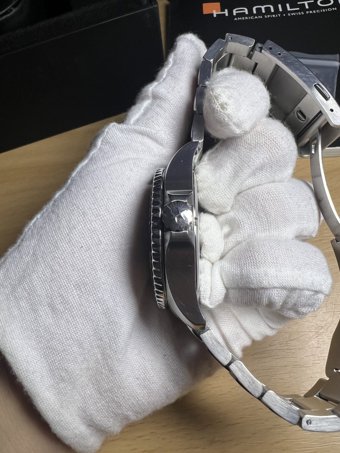 Swiss Hamilton Khaki Navy Scuba Automatic Watch H823350 40mm Full Set 472-1650