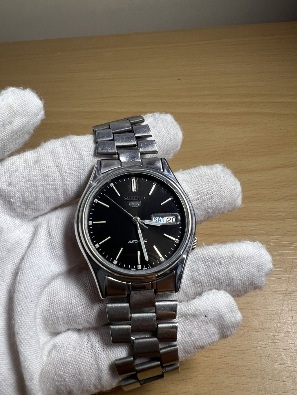 Seiko Men's Number 5 Automatic Day Date Watch 7S26 36.0mm 21Jewels 414-0170