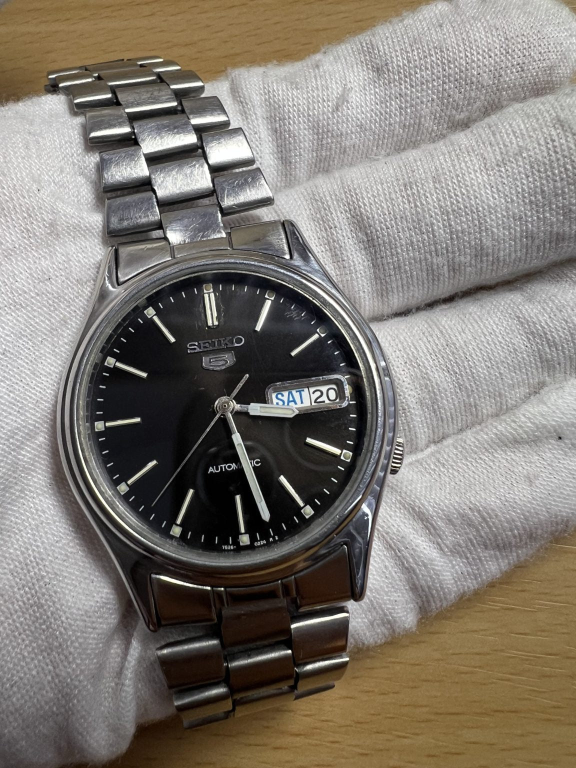 Seiko Men's Number 5 Automatic Day Date Watch 7S26 36.0mm 21Jewels 414-0170