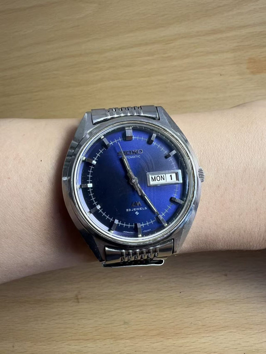 Seiko Lord Matic LM Day Date Automatic Watch 5606 23 Jewels 35MM 419-0750