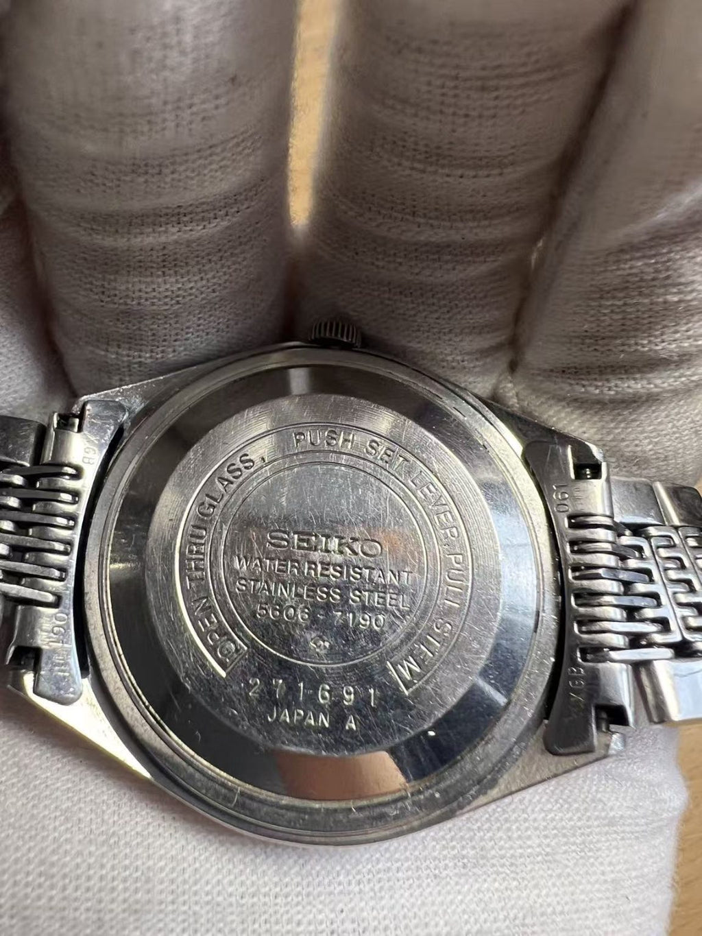 Seiko Lord Matic LM Day Date Automatic Watch 5606 23 Jewels 35MM 419-0750