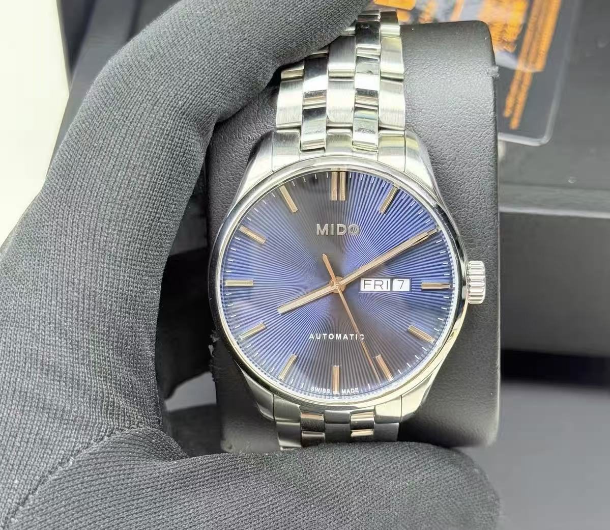 Mido Belluna Day Date Automatic Watch Cal.80 25 Jewels 42.5MM 435-1600