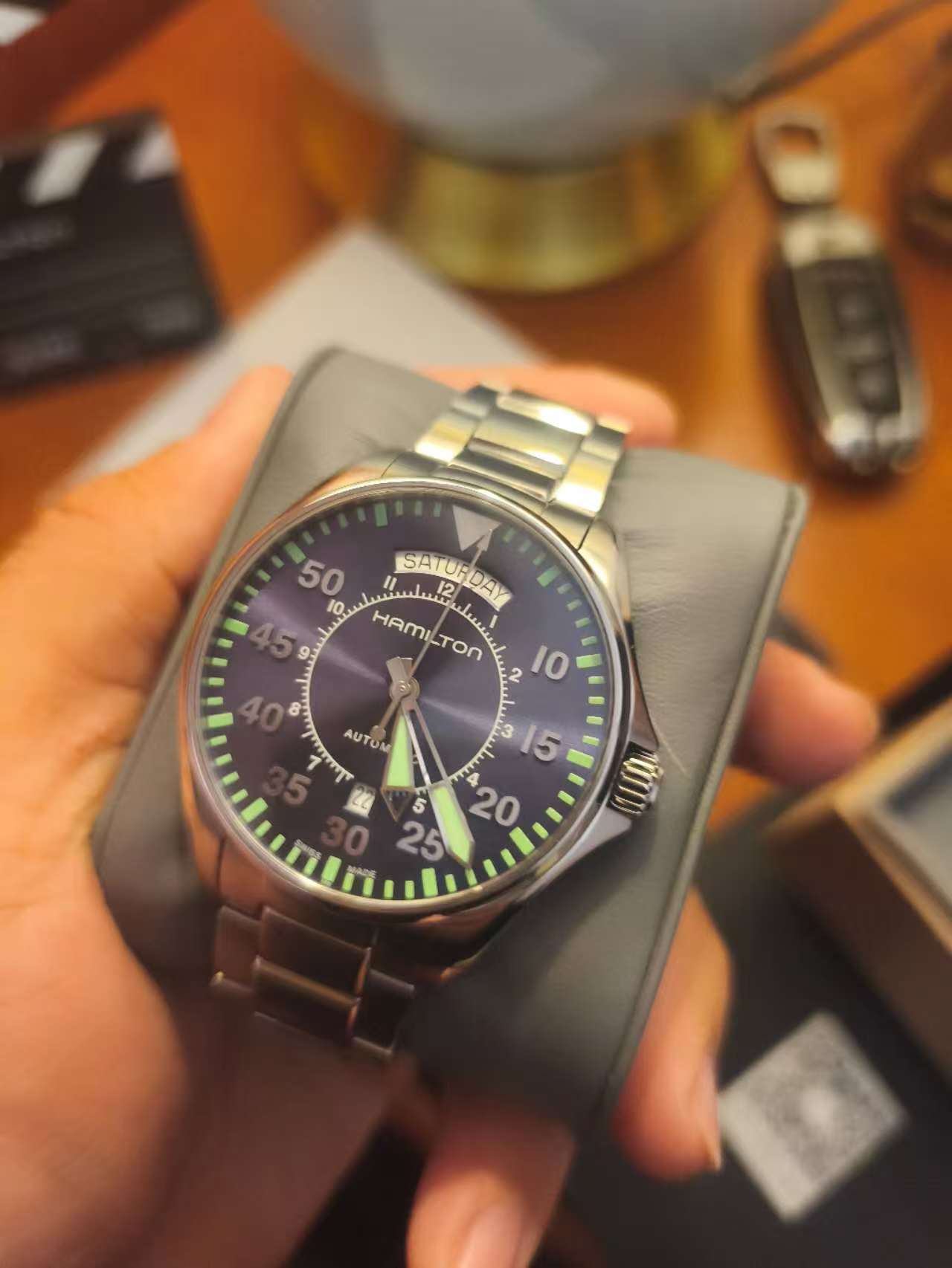 Hamilton Khaki Aviation Pilot Watch H40 42mm 80 Hours Power Ref.H646150 476-2400 Full Set